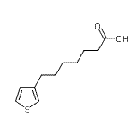 结构式 CAS# 26420-23-5, 7-(3-噻吩基)庚酸