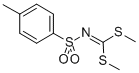 structure of CAS# 2651-15-2, N-[Bis(Methylsulfanyl)Methylidene]-4-Methylbenzenesulfonamide;N-[Bis(Methylsulfanyl)Methylene]-4-Methyl-Benzenesulfonamide;N-[Bis(Methylthio)Methylene]-4-Methylbenzenesulfonamide;N-[Bis(Methylthio)Methylene]-4-Methyl-Benzenesulfonamide