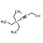 structure of CAS# 2652-46-2, 3-(Triethylsilyl)-2-Propyn-1-Ol;3-(Triethylsilyl)-2-propyn-1-ol;3-Triethyl silyl-2-propyn-1-ol;3-Triethylsilyl-2-propyn-1-ol