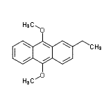 structure of CAS# 26708-04-3, 2-Ethyl-9,10-Dimethoxyanthracene;2-ethyl-9,10-dimethoxy-anthracene;372285_ALDRICH;ZINC00156075