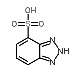 结构式 CAS# 26725-50-8, 2H-苯并三唑-4-磺酸