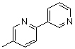 structure of CAS# 26844-80-4, 5-Methyl-2,3'-Bipyridine;[26844-80-4];5-METHYL-[2,3]-BIPYRIDINE;5-METHYL-[2,3']-BIPYRIDINE