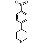 structure of CAS# 26905-03-3, 4-(4-Nitrophenyl)Piperidine;4-(4-Nitrophenyl)piperidine;4-(4-Nitro-phenyl)-piperidine;4-(Piperidin-4-yl)nitrobenzene