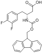 结构式 CAS# 269396-60-3, 芴甲氧羰基-(R)-3-氨基-4-(3,4-二氟-苯基)-丁酸