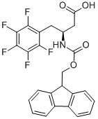 structure of CAS# 270063-43-9, Fmoc-(S)-3-Amino-4-(Pentafluoro-Phenyl)-Butyric Acid;N-(9-FLUORENYLMETHOXYCARBONYL)-(S)-3-AMINO-4-(PENTAFLUOROPHENYL)BUTANOIC ACID;N-BETA-(9-FLUORENYLMETHOXYCARBONYL)-L-HOMO(PENTAFLUOROPHENYL)ALANINE;FMOC-(S)-3-AMINO-4-(PENTAFLUORO-PHENYL)-BUTYRIC ACID