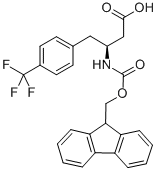 structure of CAS# 270065-81-1, Fmoc-(S)-3-Amino-4-(4-Trifluoromethyl-Phenyl)-Butyric Acid;N-(9-FLUORENYLMETHOXYCARBONYL)-(S)-3-AMINO-4-(4-TRIFLUOROMETHYLPHENYL)BUTANOIC ACID;N-BETA-(9-FLUORENYLMETHOXYCARBONYL)-L-HOMO(4-TRIFLUOROMETHYLPHENYL)ALANINE;FMOC-(S)-3-AMINO-4-(4-TRIFLUOROMETHYL-PHENYL)-BUTYRIC ACID