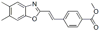 CAS 登录号：2702-44-5， 4-[(E)-2-(5,6-二甲基-1,3-苯并恶唑-2-基)乙烯基]苯甲酸甲酯