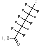 structure of CAS# 2708-07-8, 3,3,4,4,5,5,6,6,7,7,7-Undecafluoro-2-Heptanone;1H,1H,1H-Perfluoroheptan-2-one;2708/7/8;Methyl Perfluoroamyl Ketone