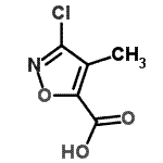 结构式 CAS# 272773-09-8, 3-氯-4-甲基-1,2-恶唑-5-羧酸