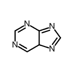 结构式 CAS# 273-24-5, 5H-嘌呤