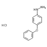 结构式 CAS# 27302-95-0, (4-苯氧基苯基)肼盐酸盐(1:1)
