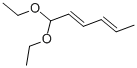 structure of CAS# 27310-22-1, trans, trans-2,4-Hexadienal Diethyl Acetal;1,1-Diethoxyhexa-2,4-Diene;2,4-Hexadienal, Diethyl Acetal;2,4-Hexadiene, 1,1-Diethoxy-