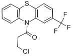 结构式 CAS# 27312-94-3, 3-氯-1-(2-三氟甲基-吩噻嗪-10-基)-丙-1-酮