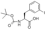 结构式 CAS# 273221-75-3, 叔丁氧羰基-L-3-碘苯丙氨酸