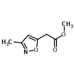 structure of CAS# 27349-40-2, Methyl (3-Methyl-1,2-Oxazol-5-Yl)Acetate;methyl 2-(3-methylisoxazol-5-yl)acetate