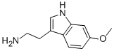 structure of CAS# 2736-21-2, 6-Methoxytryptamine Monohydrochloride;2-(6-Methoxy-1H-Indol-3-Yl)Ethylammonium Chloride;3-(2-Aminoethyl)-6-Methoxyindole Hydrochloride;6-Methoxytryptamine Hydrochloride