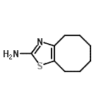structure of CAS# 27461-00-3, 4,5,6,7,8,9-Hexahydrocycloocta[d][1,3]Thiazol-2-Amine;4,5,6,7,8,9-hexahydrocycloocta[1,2-d]1,3-thiazole-2-ylamine;4,5,6,7,8,9-Hexahydrocycloocta[d][1,3];4,5,6,7,8,9-Hexahydro-cyclooctathiazol-2-ylamine