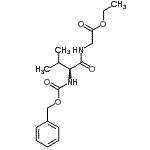 structure of CAS# 2766-17-8, Ethyl N-[(Benzyloxy)Carbonyl]-L-Valylglycinate;Z-VAL-GLY-OET;ZINC02516183
