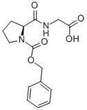 structure of CAS# 2766-18-9, 2-[[1-(Phenylmethoxycarbonyl)Pyrrolidine-2-Carbonyl]Amino]Acetic Acid;2-[[Oxo-[1-[Oxo-(Phenylmethoxy)Methyl]-2-Pyrrolidinyl]Methyl]Amino]Acetic Acid;2-[[1-(Benzyloxycarbonyl)Pyrrolidine-2-Carbonyl]Amino]Acetic Acid;2-[[1-(Phenylmethoxycarbonyl)Pyrrolidin-2-Yl]Carbonylamino]Ethanoic Acid