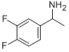 structure of CAS# 276875-21-9, 1-(3',4'-Difluorophenyl)Ethylamine;Benzenemethanamine, 3,4-Difluoro-Alpha-Methyl- (9CI);1-(3',4'-DIFLUOROPHENYL)ETHYLAMINE;1-(3,4-DIFLUOROPHENYL)ETHANAMINE