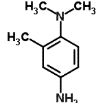structure of CAS# 27746-11-8, N<Sup>1</Sup>,N<Sup>1</Sup>,2-Trimethyl-1,4-Benzenediamine;(4-amino-2-methylphenyl)dimethylamine;(N-1,N-1)-2-Trimethyl-1,4-benzenediamine;MFCD09965938