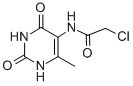 structure of CAS# 27870-38-8, 2-Chloro-N-(1,2,3,4-Tetrahydro-6-Methyl-2,4-Dioxo-5-Pyrimidinyl)-Acetamide;2-CHLORO-N-(6-METHYL-2,4-DIOXO-1,2,3,4-TETRAHYDRO-PYRIMIDIN-5-YL)-ACETAMIDE;5-CHLOROACETAMIDO-6-METHYLURACIL