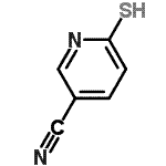结构式 CAS# 27885-58-1, 6-硫代-1,6-二氢-3-吡啶甲腈
