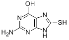 structure of CAS# 28128-40-7, 2-Amino-6-Hydroxy-8-Mercaptopurine;2-Amino-8-Thioxo-7,9-Dihydro-3H-Purin-6-One;Ncgc00161968-01;Zinc01652028