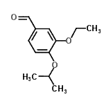 structure of CAS# 284044-35-5, 3-Ethoxy-4-Isopropoxybenzaldehyde;3-ethoxy-4-(methylethoxy)benzaldehyde;3-ethoxy-4-(propan-2-yloxy)benzaldehyde;BIM-0017916.P001