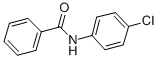 structure of CAS# 2866-82-2, 4'-Chlorobenzanilide;N-(P-Chlorophenyl)Benzamide;4'-Chlorobenzanide;Aids-020043