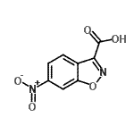 结构式 CAS# 28691-50-1, 6-硝基-1,2-苯并恶唑-3-羧酸
