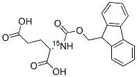 结构式 CAS# 287484-34-8, N-(9-芴基甲氧羰基)-L-谷氨酸-15N
