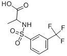 结构式 CAS# 288266-54-6, N-[[3-(三氟甲基)苯基]磺酰基]-L-丙氨酸