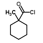 结构式 CAS# 2890-61-1, 1-甲基环己烷羰基氯化物