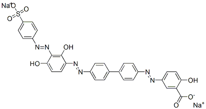 CAS#: 2893-80-3， Disodium 5-[[4'-[[2,4-Dihydroxy-3-[(4-Sulphonatophenyl)Azo]Phenyl]Azo][1,1'-Biphenyl]-4-Yl]Azo]Salicylate