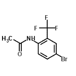 结构式 CAS# 29124-62-7, N-[4-溴-2-(三氟甲基)苯基]乙酰胺