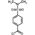 structure of CAS# 29171-70-8, 4-(Dimethylsulfamoyl)Benzoyl Chloride;4-[(dimethylamino)sulfonyl]benzoyl chloride;4-Dimethylsulfamoyl-benzoyl chloride;ZINC03866571