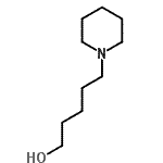 structure of CAS# 2937-83-9, 5-(1-Piperidinyl)-1-Pentanol;1-Piperidinepentanol;5-(1-Piperidinyl)-1-pentanol #;MFCD03093640