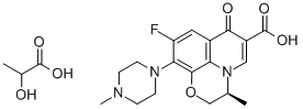 structure of CAS# 294662-18-3, Levofloxacin Lactate;LEVOFLOXACIN LACTATE;Lavofloxacin Lactate