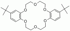 structure of CAS# 29471-17-8, 4',4''(5'')-Di-Tert-Butyldibenzo-18-Crown-6;Dibenzo(B,K)(1,4,7,10,13,16)Hexaoxacyclooctadecin, 6,7,9,10,17,18,20,21-Octahydro-2,13(Or 2,14)-Bis(1,1-Dimethylethyl)-;St023579;Zinc04256038