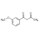 structure of CAS# 29681-99-0, 1-(3-Methoxyphenyl)-1,3-Butanedione;1-(3-Methoxy-phenyl)-butane-1,3-dione;MFCD07772933