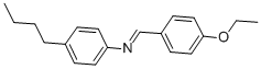 structure of CAS# 29743-08-6, 4-Butyl-N-[(4-Ethoxyphenyl)Methylene]-Benzenamine;(4-Butylphenyl)-(4-Ethoxybenzylidene)Amine;N-(4-Ethoxybenzylidene)-4-Butylaniline;N-(P-Ethoxybenzylidene)-P-Butylaniline