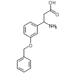 structure of CAS# 299439-16-0, 3-Amino-3-[3-(Benzyloxy)Phenyl]Propanoic Acid;3-amino-3-(3-(benzyloxy)phenyl)propanoic acid;3-AMINO-3-(3-BENZYLOXY-PHENYL)-PROPIONIC ACID;3-AMINO-3-(3-BENZYLOXY-PHENYL)-PROPIONICACID