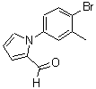 structure of CAS# 299440-52-1, 1-(4-Bromo-3-Methylphenyl)-1H-Pyrrole-2-Carbaldehyde;1-(4-bromo-3-methylphenyl)-1H-pyrrole-2-carbaldehyde;ZINC03676306