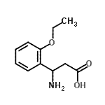 structure of CAS# 299440-58-7, 3-Amino-3-(2-Ethoxyphenyl)Propanoic Acid;BENZENEPROPANOIC ACID, B-AMINO-2-ETHOXY-;ethyl 3-amino-3-(2-chlorophenyl)propanoate;MFCD02656535