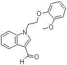 结构式 CAS# 299936-03-1, 1-[2-(2-甲氧基-苯氧基)-乙基]-1H-吲哚-3-甲醛