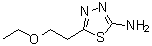 结构式 CAS# 299936-83-7, 5-(2-乙氧基乙基)-1,3,4-噻二唑-2-胺