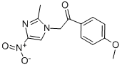 structure of CAS# 300395-93-1, 1-(4-Methoxyphenyl)-2-(2-Methyl-4-Nitro-1H-Imidazol-1-Yl)Ethan-1-One;1-(4-METHOXYPHENYL)-2-(2-METHYL-4-NITRO-1H-IMIDAZOL-1-YL)ETHAN-1-ONE