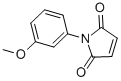 structure of CAS# 3007-23-6, 1-(3-Methoxyphenyl)-2,5-Dihydro-1H-Pyrrole-2,5-Dione;1-(3-Methoxyphenyl)-3-Pyrroline-2,5-Quinone;1-(3-Methoxyphenyl)-1H-Pyrrole-2,5-Dione;1H-Pyrrole-2,5-Dione, 2,5-Dihydro-1-(3-Methoxyphenyl)-