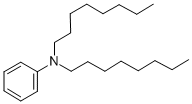 structure of CAS# 3007-75-8, N,N-Di-n-Octylaniline;Dioctyl-Phenyl-Amine
